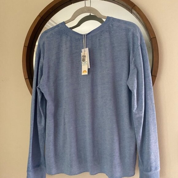 C&C California Distressed Graphic Long Sleeve T-Shirt (NWT) - Picture 2 of 2